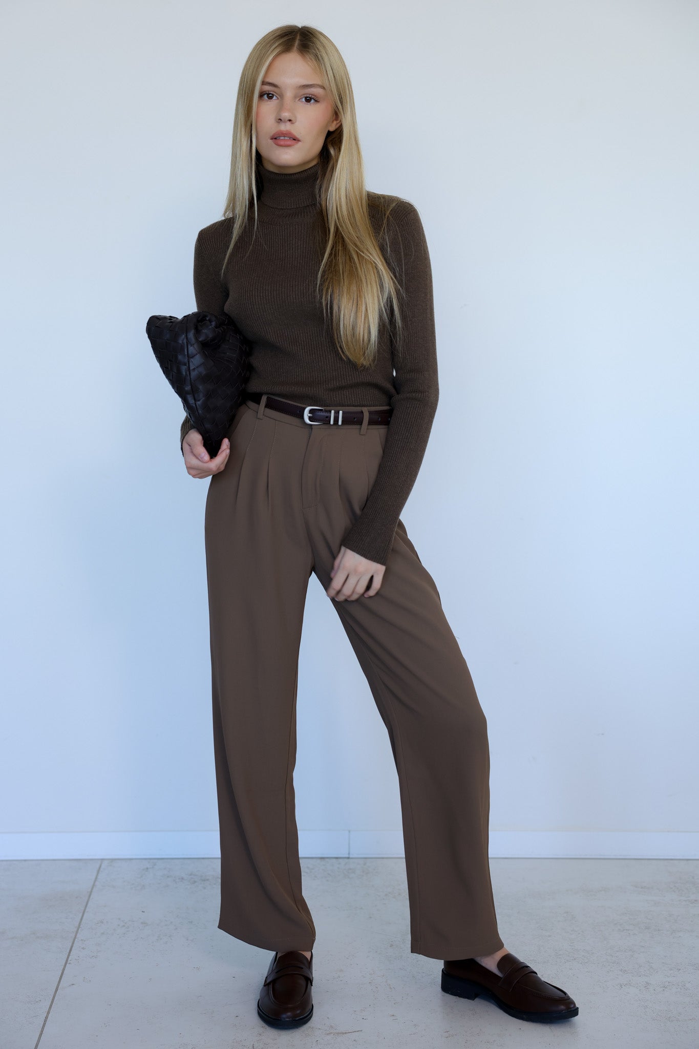 סריג גולף בלוסום -חום שוקולד