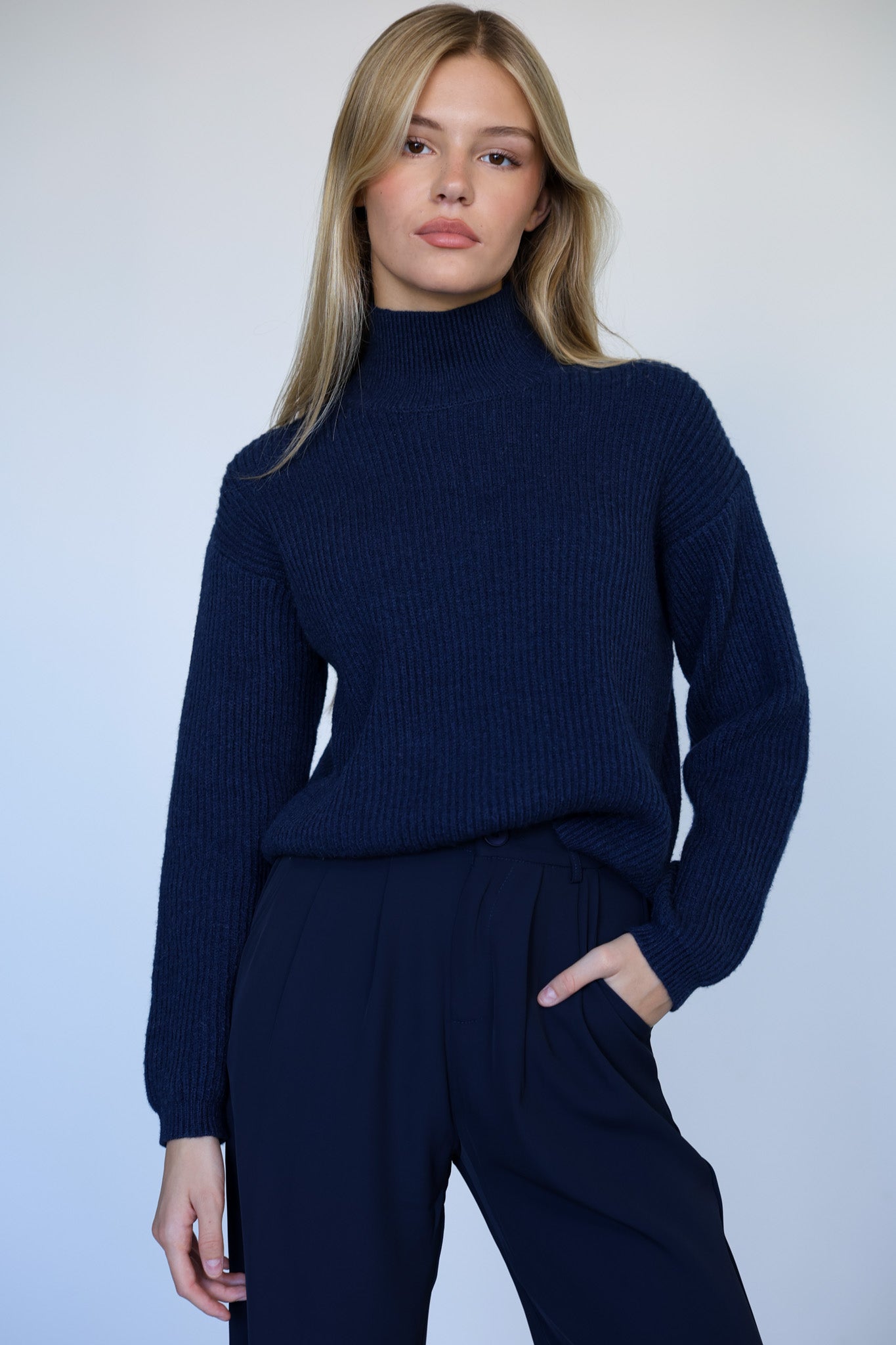 סריג גולף ראיין - כחול נייבי