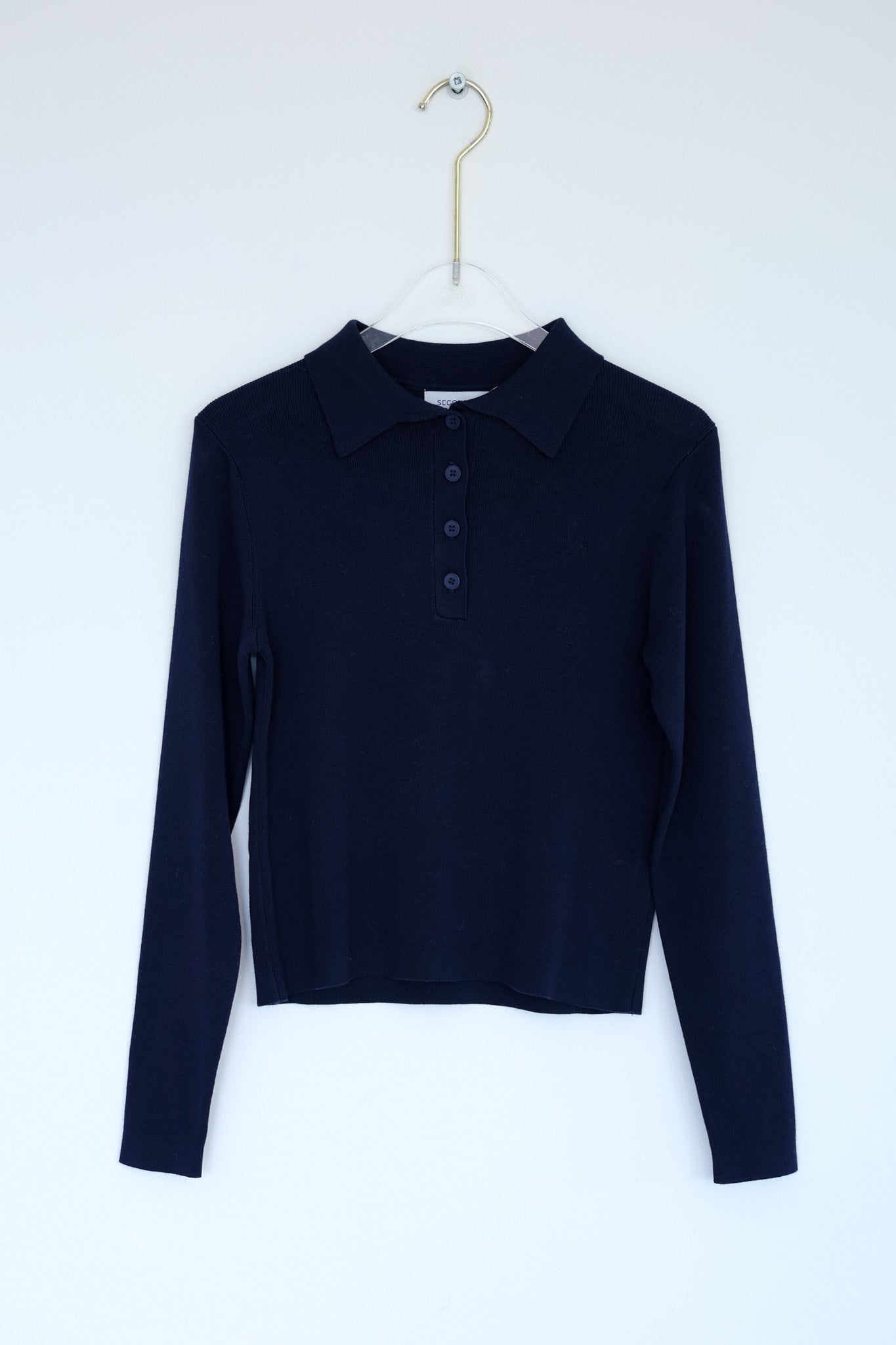 חולצת סריג פולו אמיליה - בלוברי