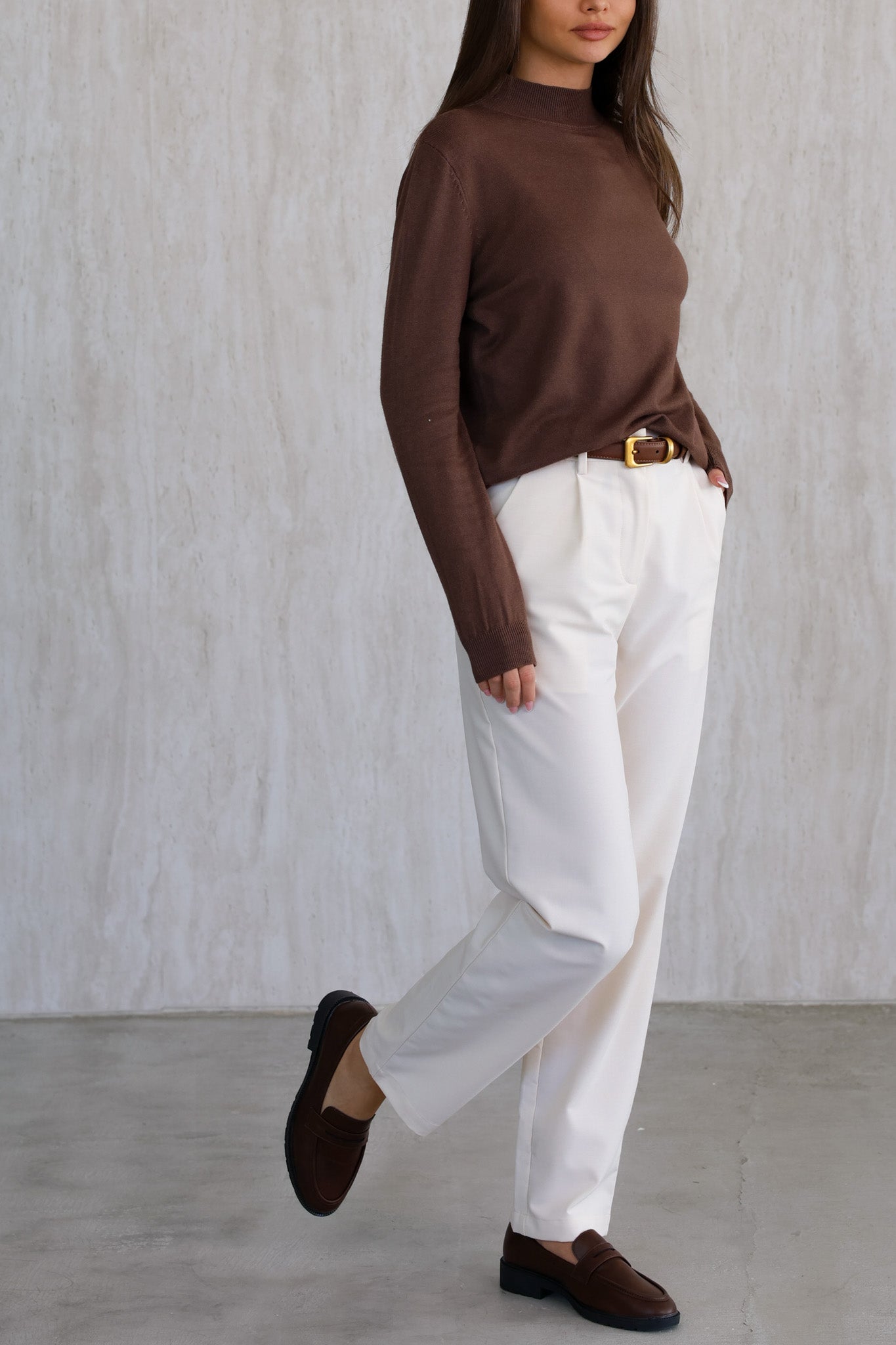 סריג לוסי ליין - חום