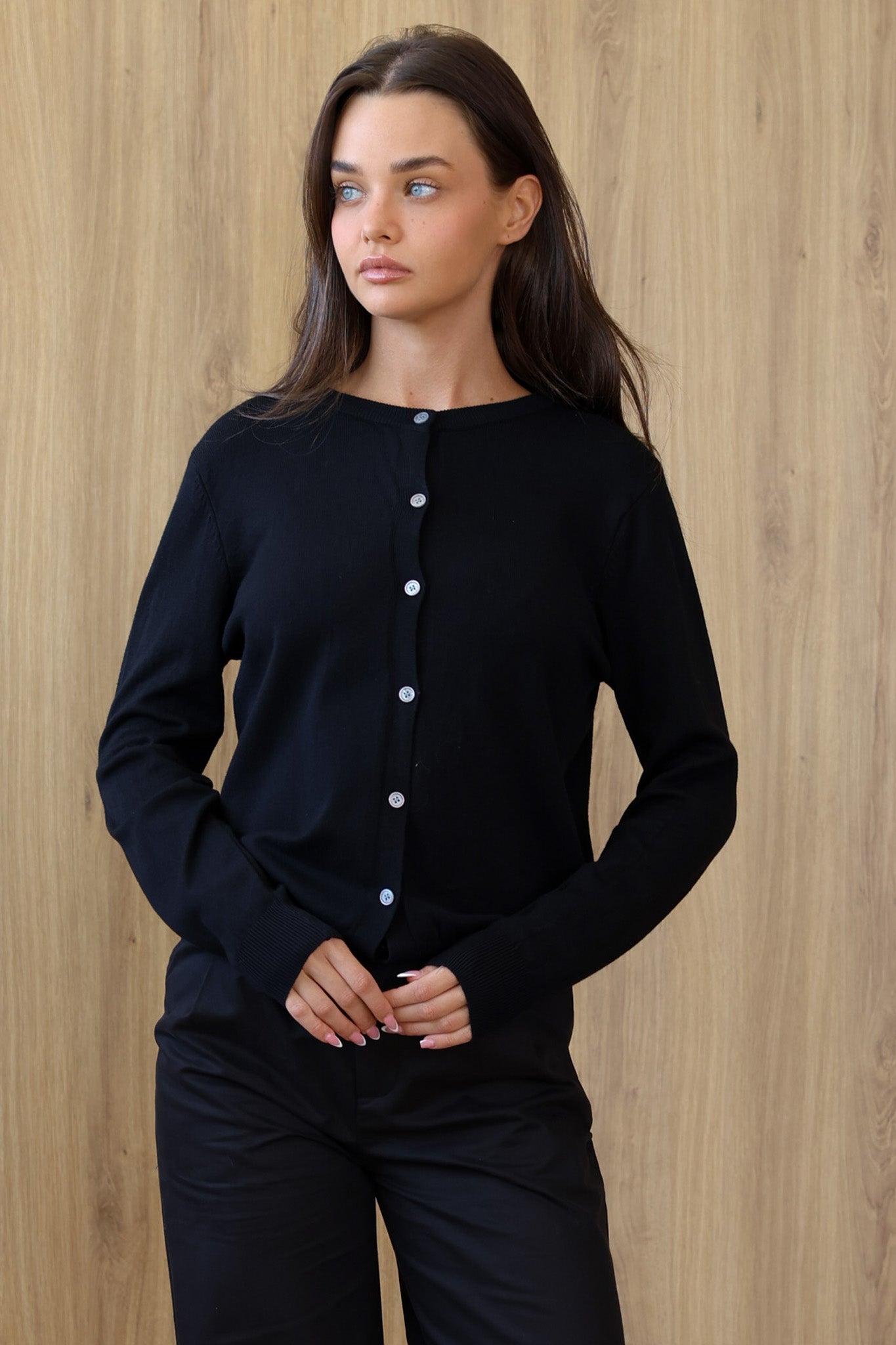 קרדיגן פולאר - שחור